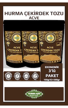 Hurma Aşkı Acve Hurma Çekirdeği Tozu 100grx3 300gr