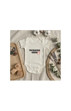 Babysena Teyzesinin Güzeli Baskılı Kısa Kollu Kız/erkek Bebek Body 0-3 Yaş Beyaz Babysena Teyzesinin Güzeli Baskılı Kısa Kollu Kız/erkek Bebek Body 0-3 Yaş Beyaz