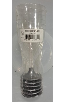 Modern Plastik Şarap Kadehi Gümüş Ayaklı Kullan At 6 Lı - 7 X 17 Cm 1 Pakette 6 Adet Mevcuttur Modern Plastik Şarap Kadehi Gümüş Ayaklı Kullan At 6 Lı - 7 X 17 Cm 1 Pakette 6 Adet Mevcuttur