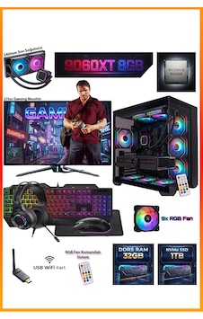 Ga-deluxe Siyah Amd Radeon Rx 9060 Xt Amd Ryzen 9 9900x 32 Gb 1 Tb Ssd 27 Inç Monitörlü Set Masaüstü Oyuncu Bilgisayarı Cm9060xtbs2732gb Ga-deluxe Siyah Amd Radeon Rx 9060 Xt Amd Ryzen 9 9900x 32 Gb 1 Tb Ssd 27 Inç Monitörlü Set Masaüstü Oyuncu Bilgisayarı Cm9060xtbs2732gb