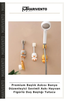 Premium Başlık Askısı Banyo Düzenleyici Sevimli Askı Hayvan Figürlü Duş Başlığı Tutucu Çok Renkli Premium Başlık Askısı Banyo Düzenleyici Sevimli Askı Hayvan Figürlü Duş Başlığı Tutucu Çok Renkli