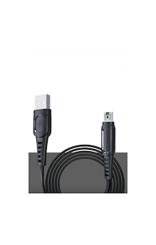 Cosmotex Konfulon Dc24 Micro Usb Kablo 1.2m 4a - Siyah Cosmotex Konfulon Dc24 Micro Usb Kablo 1.2m 4a - Siyah