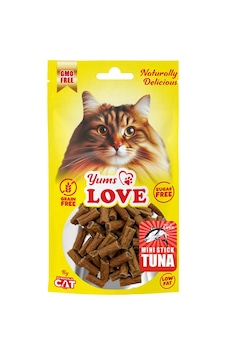 Yums - 508 - Love Kedi Ödülü Mini Çubuk Ton Balıklı 2 Cm - Spt-gld - 50 Gr