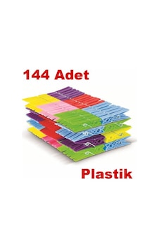 Plastik Çamaşır Mandalı 144 Adet Renkli