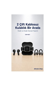 Osm-ne11 2 Çift Kablosuz Bluetooth 5.4 Kulaklık Klasik Ve Kulak Kancalı Siyah - 904091696 Osm-ne11 2 Çift Kablosuz Bluetooth 5.4 Kulaklık Klasik Ve Kulak Kancalı Siyah - 904091696