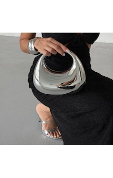 Öznora Mirror Model Şık Abiye Çanta Gümüş Öznora Mirror Model Şık Abiye Çanta Gümüş