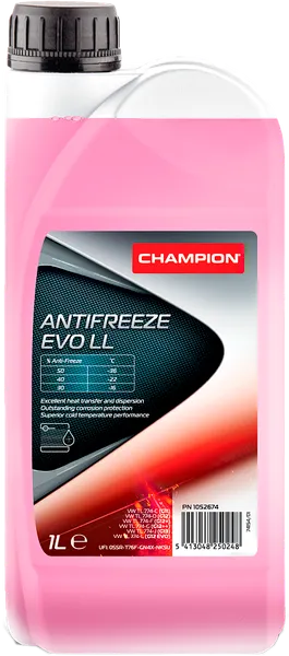 Champion G12 Pembe Antifriz 1litre G12+ Evo LL G13 , G12+ , G12++ Ve G11 Uygulamalarına Uygun Soğutma Sıvısı Pembe Champion G12 Pembe Antifriz 1litre G12+ Evo LL G13 , G12+ , G12++ Ve G11 Uygulamalarına Uygun Soğutma Sıvısı Pembe