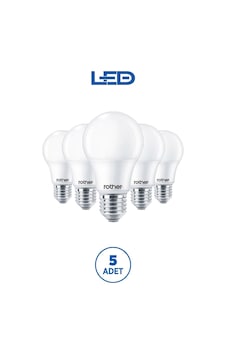 Rtl01125-5 Rother A60 Led Ampul 15w E27 1520 Lümen 3000k Sarı Işık Enerji Tasarruflu Ampul 5 Adet Rtl01125-5 Rother A60 Led Ampul 15w E27 1520 Lümen 3000k Sarı Işık Enerji Tasarruflu Ampul 5 Adet