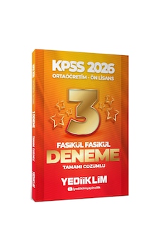 Yediiklim 2026 Kpss Ortaöğretim Ön Lisans Genel Yetenek Genel Kültür Tamamı Çözümlü 3 Yıldız Fasikül Deneme Yediiklim 2026 Kpss Ortaöğretim Ön Lisans Genel Yetenek Genel Kültür Tamamı Çözümlü 3 Yıldız Fasikül Deneme