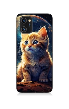 Reeder S19 Max Pro Uyumlu Uzayda Kedi Desenli Silikon Kılıf Reeder S19 Max Pro Uyumlu Uzayda Kedi Desenli Silikon Kılıf