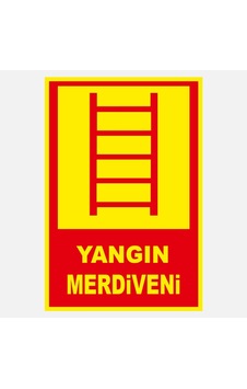 Ekstrafix Yf068 12x25 Fosforlu Yangın Merdiveni Ekstrafix Yf068 12x25 Fosforlu Yangın Merdiveni