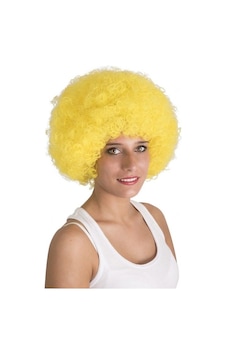 Sarı Renk Kıvırcık Afro Bonus Peruk 5047 Çok Renkli Sarı Renk Kıvırcık Afro Bonus Peruk 5047 Çok Renkli