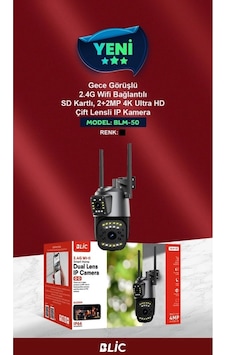 Miaxtreme Gece Görüşlü 2.4g Wifi Bağlantılı Sd Kartlı 2+2 Mp +4k Ultra Hd Çift Lensli Ip Kamera Miaxtreme Gece Görüşlü 2.4g Wifi Bağlantılı Sd Kartlı 2+2 Mp +4k Ultra Hd Çift Lensli Ip Kamera
