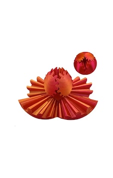 3d Baskılı Dişli Top Pla Malzeme, Stres Giderici Dönme Oyuncağı, Taşınabilir Spinner Küre Turuncu 3d Baskılı Dişli Top Pla Malzeme, Stres Giderici Dönme Oyuncağı, Taşınabilir Spinner Küre Turuncu