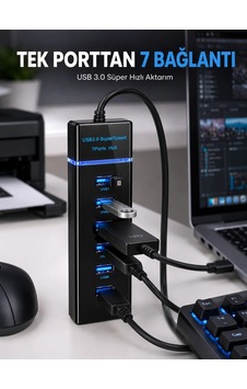 Mey İthalat Usb Hub 7 Port Usb 3.0 Çoklayıcı Windows Uyumlu Diğer Mey İthalat Usb Hub 7 Port Usb 3.0 Çoklayıcı Windows Uyumlu Diğer