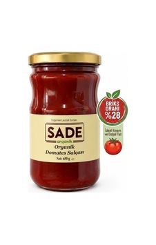 Sade Organik Domates Salçası 650 Gr Sade Organik Domates Salçası 650 Gr