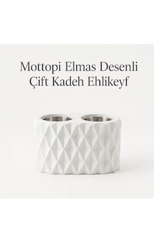 Mottopi Ehlikeyf Beyaz Elmas Desenli,2 Kadeh Yuvalı,metal İç Hazneli,termojelli Soğutucu-beyaz Mottopi Ehlikeyf Beyaz Elmas Desenli,2 Kadeh Yuvalı,metal İç Hazneli,termojelli Soğutucu-beyaz