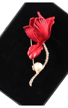 Aşkın Kırmızı Rengi Gül Broş Gold Renkli Kristal Taşlı Çiçekli İncili Kadın Yaka İğnesi Çiçek Broş Çok renkli Aşkın Kırmızı Rengi Gül Broş Gold Renkli Kristal Taşlı Çiçekli İncili Kadın Yaka İğnesi Çiçek Broş Çok renkli