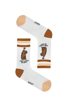 Shout Unisex Dont Worry Be Capy One Size Sock-dontworrysock Shout Unisex Dont Worry Be Capy One Size Sock-dontworrysock