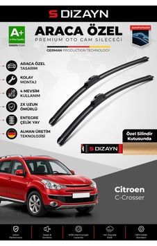 S-dizayn Citroen C-crosser Ön Cam Silecek Seti 2007-2012 Premium Araca Özel 60-53 Cm A+ Kalite Aocs-