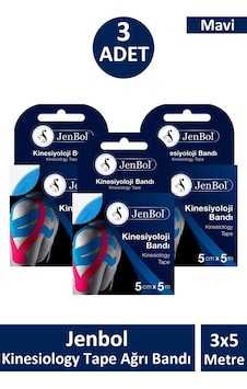 Jenbol Kinesiology Tape Bandı 5 Cm X 5 M 3 Adet Jenbol Kinesiology Tape Bandı 5 Cm X 5 M 3 Adet