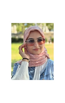 Aldaıyr Jakarlı Caz Eşarp 120 X120 Pamuk İkinci Desen Koyu pudra