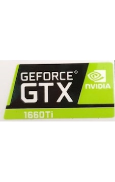OEM Nvidia Geforce GTX 1660 Ti Sticker Yatay Etiket D107