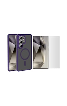 Vendas Galaxy Uyumlu S25 Ultra Kılıf M-safe Şarj Özellikli Mat Arka Yüzey Zore Sio Kapak + Nano Ekran Koruyucu Derin Mor Vendas Galaxy Uyumlu S25 Ultra Kılıf M-safe Şarj Özellikli Mat Arka Yüzey Zore Sio Kapak + Nano Ekran Koruyucu Derin Mor