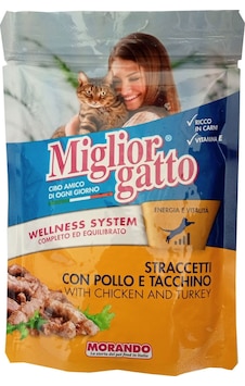 Miglior Gatto Tavuk ve Hindi Parçalı Yetişkin Kedi Maması 24 x 100 G Miglior Gatto Tavuk ve Hindi Parçalı Yetişkin Kedi Maması 24 x 100 G