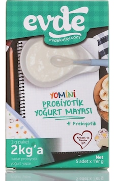 Evde Yomini Probiyotik Yoğurt Mayası 5 x 1 G Evde Yomini Probiyotik Yoğurt Mayası 5 x 1 G