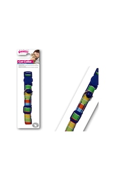 Pawise - 2 - Şerit Desenli Mavi Kedi Boyun Tasması - Csmo-tex - 30 Cm Pawise - 2 - Şerit Desenli Mavi Kedi Boyun Tasması - Csmo-tex - 30 Cm