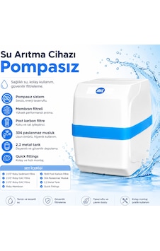 Pompasız Su Arıtma Cihazı 2,2 Galon Metal Tanklı 108691208 Pompasız Su Arıtma Cihazı 2,2 Galon Metal Tanklı 108691208