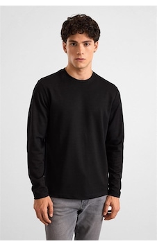 Süvari Siyah Regular Düz Baskısız İnterlok Bisiklet Yaka Cepsiz Düz Sweatshirt Ssw2013700035-s09 Süvari Siyah Regular Düz Baskısız İnterlok Bisiklet Yaka Cepsiz Düz Sweatshirt Ssw2013700035-s09
