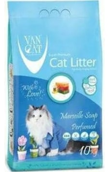 Vancat Marsilya Sabunlu Kalın Taneli Bentonit Kedi Kumu 10 KG