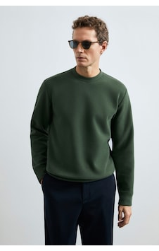 Lufian Logan Erkek Sweatshirt Yeşil Yeşil 112030194100600 Lufian Logan Erkek Sweatshirt Yeşil Yeşil 112030194100600
