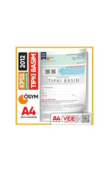 2012 Kpss Ortaöğretim/lise Ösym Tıpkı Basım Çıkmış Soru Kitapçığı (VİDEO ÇÖZÜMLÜ TÜRKİYE GENELİ) 2012 Kpss Ortaöğretim/lise Ösym Tıpkı Basım Çıkmış Soru Kitapçığı (VİDEO ÇÖZÜMLÜ TÜRKİYE GENELİ)
