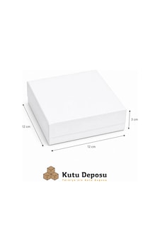 12x12x3 Cm Tam Kapaklı Selefonlu Süngerli Takı Kutusu - Beyaz Demonte 50 Adet 12x12x3 Cm Tam Kapaklı Selefonlu Süngerli Takı Kutusu - Beyaz Demonte 50 Adet