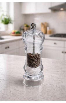 Gourmet Crystal Tuz Karabiber Değirmeni 15 Cm Beyaz