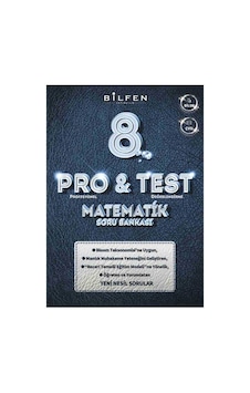 Bilfen 8. Sınıf Pro Test Matematik Soru Bankası Bilfen 8. Sınıf Pro Test Matematik Soru Bankası