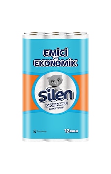 12'li Ultra Emici Rulo Kağıt Havlu İle Temizlik Açık Gri 12'li Ultra Emici Rulo Kağıt Havlu İle Temizlik Açık Gri