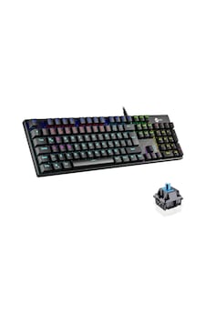 Lenovo Lecoo Kg1101 Q Trk Usb+makro Tuşlu Mekanik+blue Switch Rgb Aydınlatmalı Gaming Klavye Lenovo Lecoo Kg1101 Q Trk Usb+makro Tuşlu Mekanik+blue Switch Rgb Aydınlatmalı Gaming Klavye