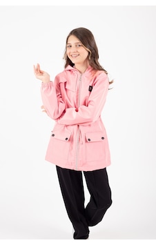 Mnk Baby & Kids Kız Çocuk Mevsimlik Su İtici Çıtçıt Kapamalı Cepli Yağmurluk M00752 Pembe Mnk Baby & Kids Kız Çocuk Mevsimlik Su İtici Çıtçıt Kapamalı Cepli Yağmurluk M00752 Pembe