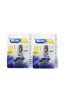 Mini H8 H9 H11 H16 Yellov Sarı Compact Led 2'li Mini H8 H9 H11 H16 Yellov Sarı Compact Led 2'li