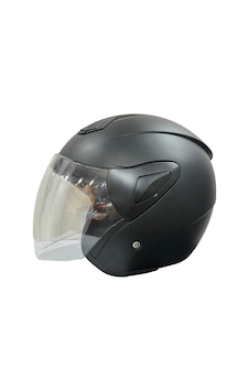 Sway Xbyc 633 Solid Şeffaf Vizörlü Yarım Motosiklet Scooter Kaskı Siyah Sway Xbyc 633 Solid Şeffaf Vizörlü Yarım Motosiklet Scooter Kaskı Siyah