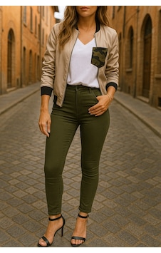 Efnaz Style Gabardin Kumaş Yüksek Bel Pantolon 90 Cm 4xlbel40cm haki Efnaz Style Gabardin Kumaş Yüksek Bel Pantolon 90 Cm 4xlbel40cm haki