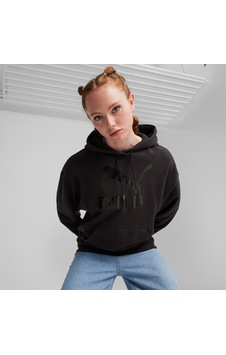 Puma Classics Shiny Logo Kadın Siyah Sweatshirt625595 Puma Classics Shiny Logo Kadın Siyah Sweatshirt625595