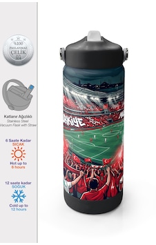 Coral High Kırmızı Beyaz Milli Takım Desenli Pipetli Ve Direkt İçim Çelik Termos 650 Ml 38403 Coral High Kırmızı Beyaz Milli Takım Desenli Pipetli Ve Direkt İçim Çelik Termos 650 Ml 38403