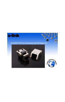 S-link Sl-ks20 Ftp Cat5e Kestone Jack3u 90 Dek Kdo