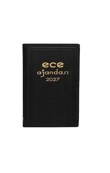 Ece 2027 Ticari Ajanda Asya Günlük Çizgili 17x25 Siyah