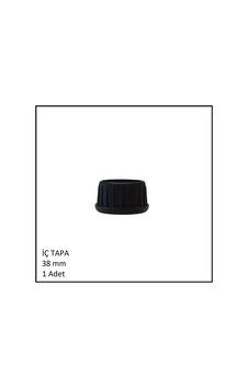Plastik İç Tapa, Yuvarlak, 38 Mm Siyah Plastik İç Tapa, Yuvarlak, 38 Mm Siyah